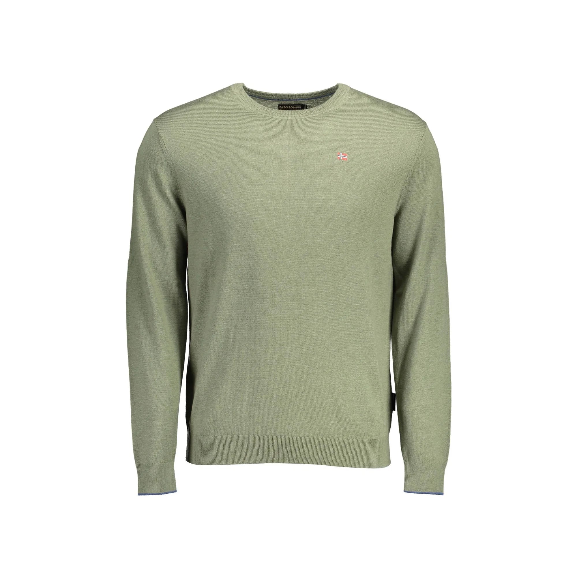 Napapijri Maglione Uomo Verde Girocollo Maniche Lunghe Maglie - foto prodotto
