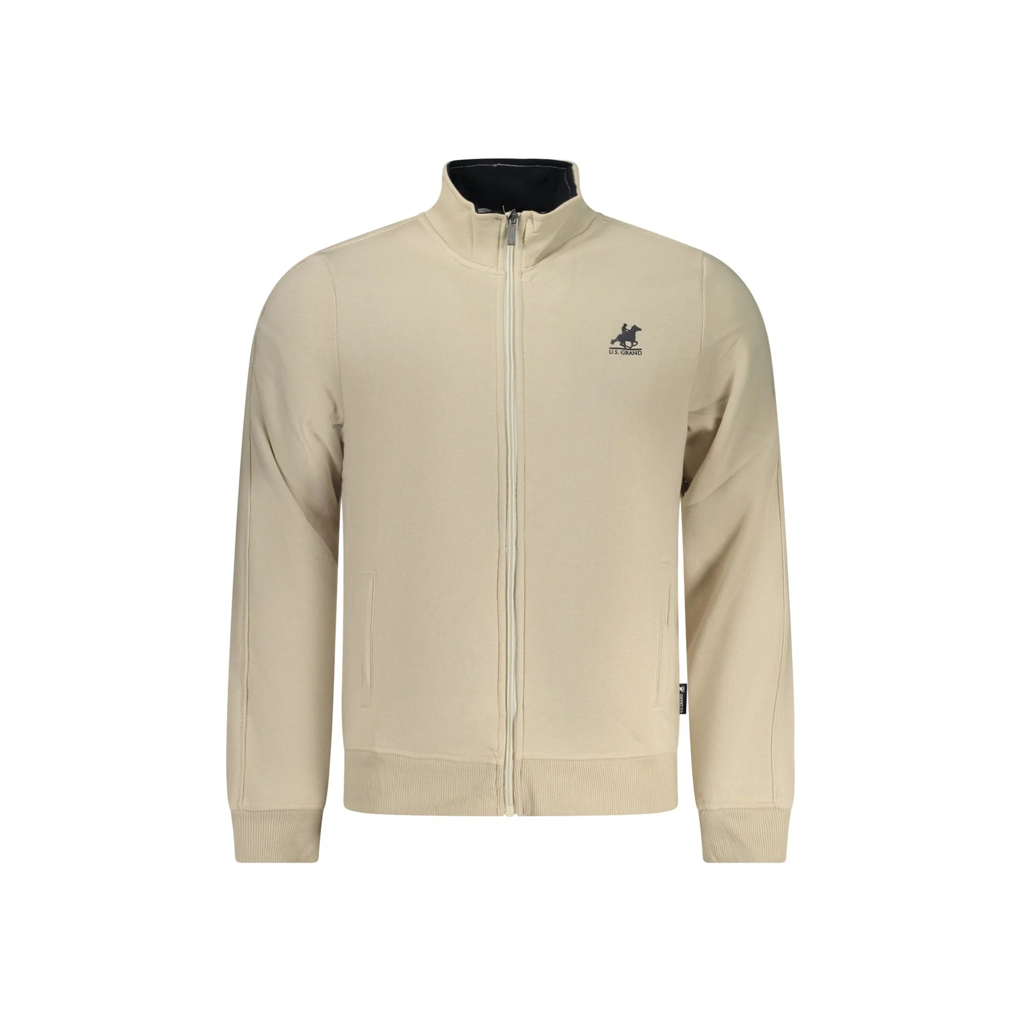 U.S. GRAND FELPA CON ZIP UOMO BEIGE