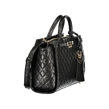 Guess Jeans Borsa a Tracolla Donna Nera Logo Borse nero - vista 3