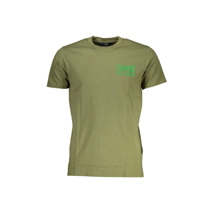 Cavalli Class T-Shirt Maniche Corte Uomo Verde Stampa - foto prodotto