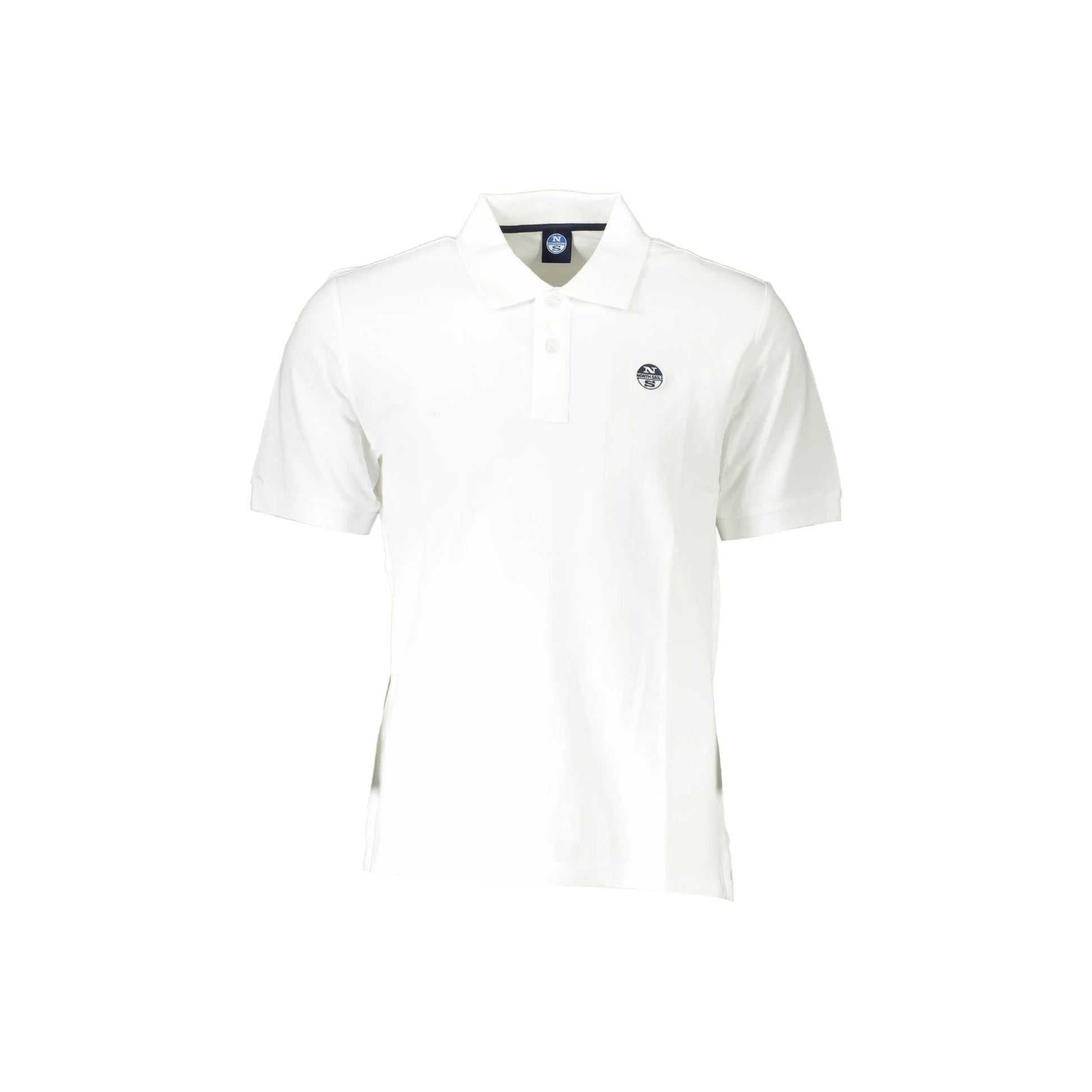 North Sails Polo Maniche Corte Uomo Bianca Logo Bianco - foto prodotto