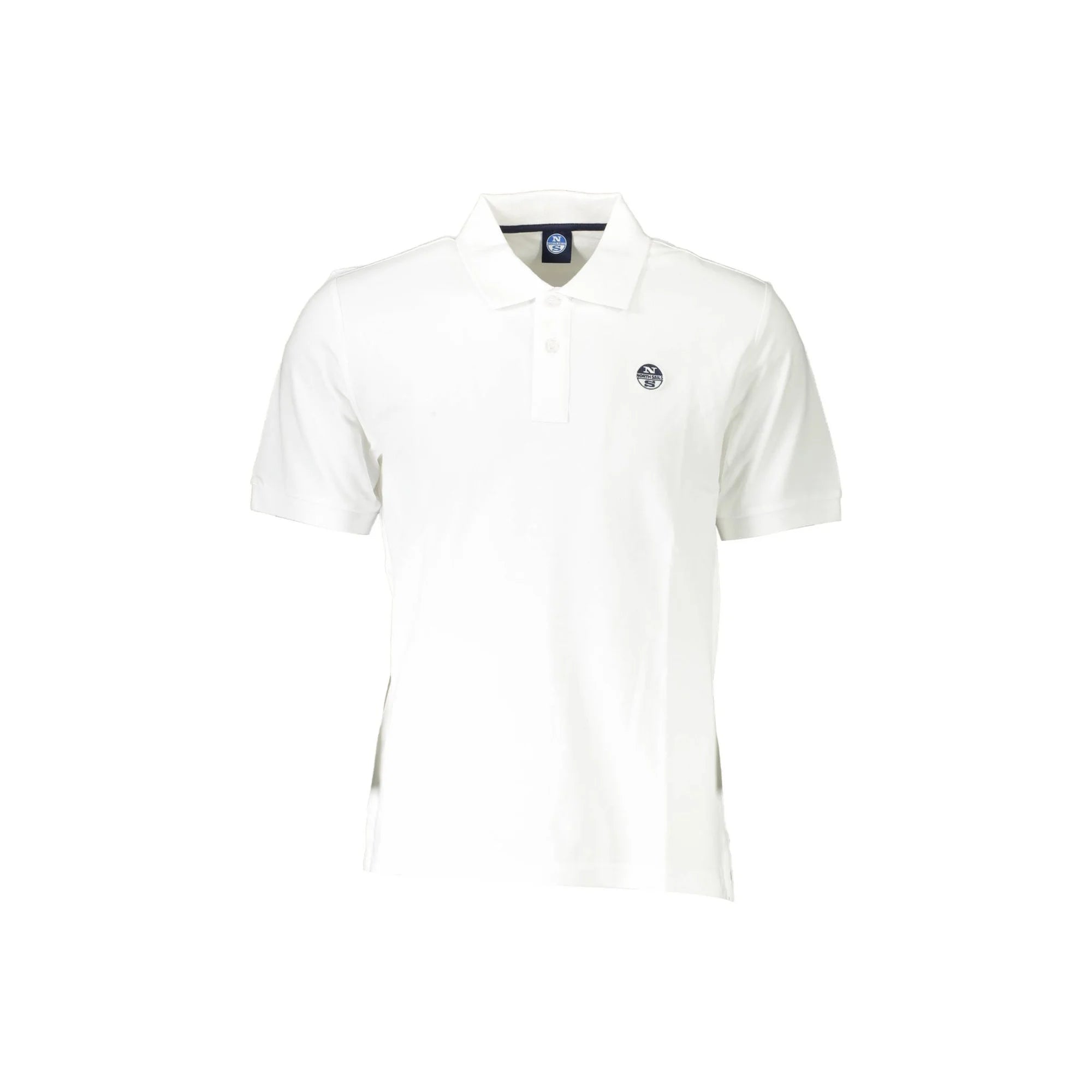 North Sails Polo Maniche Corte Uomo Bianca Logo Bianco - foto prodotto
