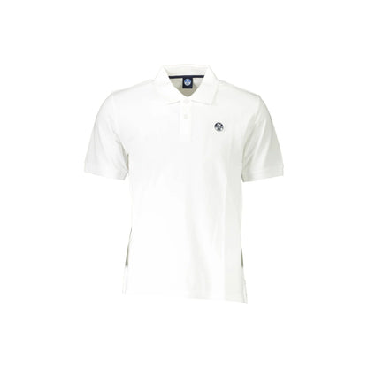 North Sails Polo Maniche Corte Uomo Bianca Logo Bianco - foto prodotto