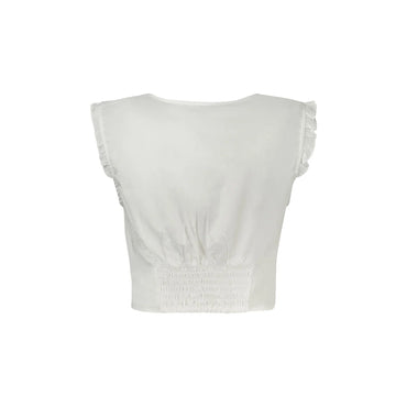 Guess Jeans Canotta Donna Bianca Logo Camicie bianco - vista 2
