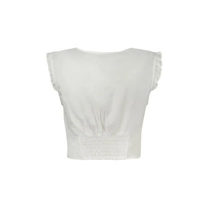 Guess Jeans Canotta Donna Bianca Logo Camicie bianco - vista 2