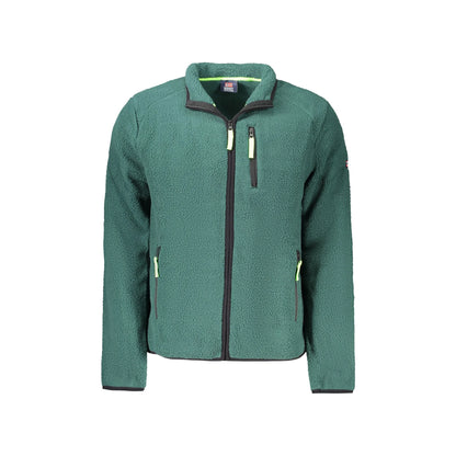 Norway 1963 Felpa Uomo Verde con Zip Tasche Applicazione Logo Felpe - foto prodotto