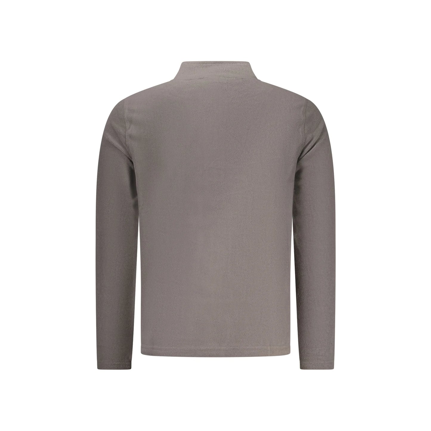 U.S. Grand Felpa Uomo Grigia Mezza Zip Pile Ricamo Logo Felpe grigio - vista 2