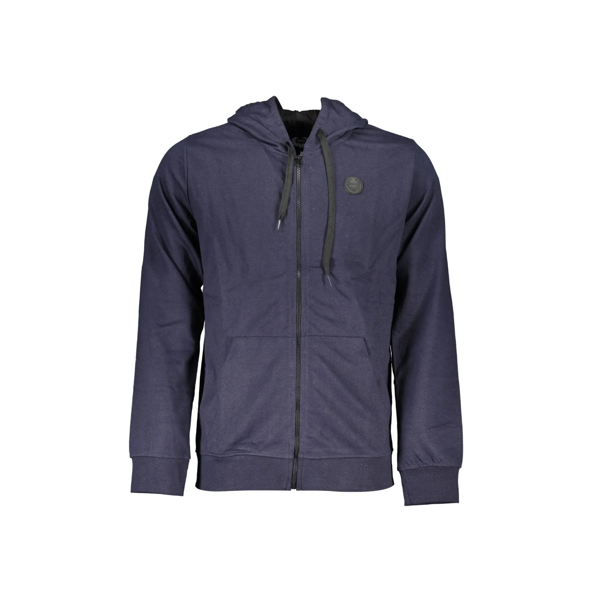 GIAN MARCO VENTURI FELPA CON ZIP UOMO BLU