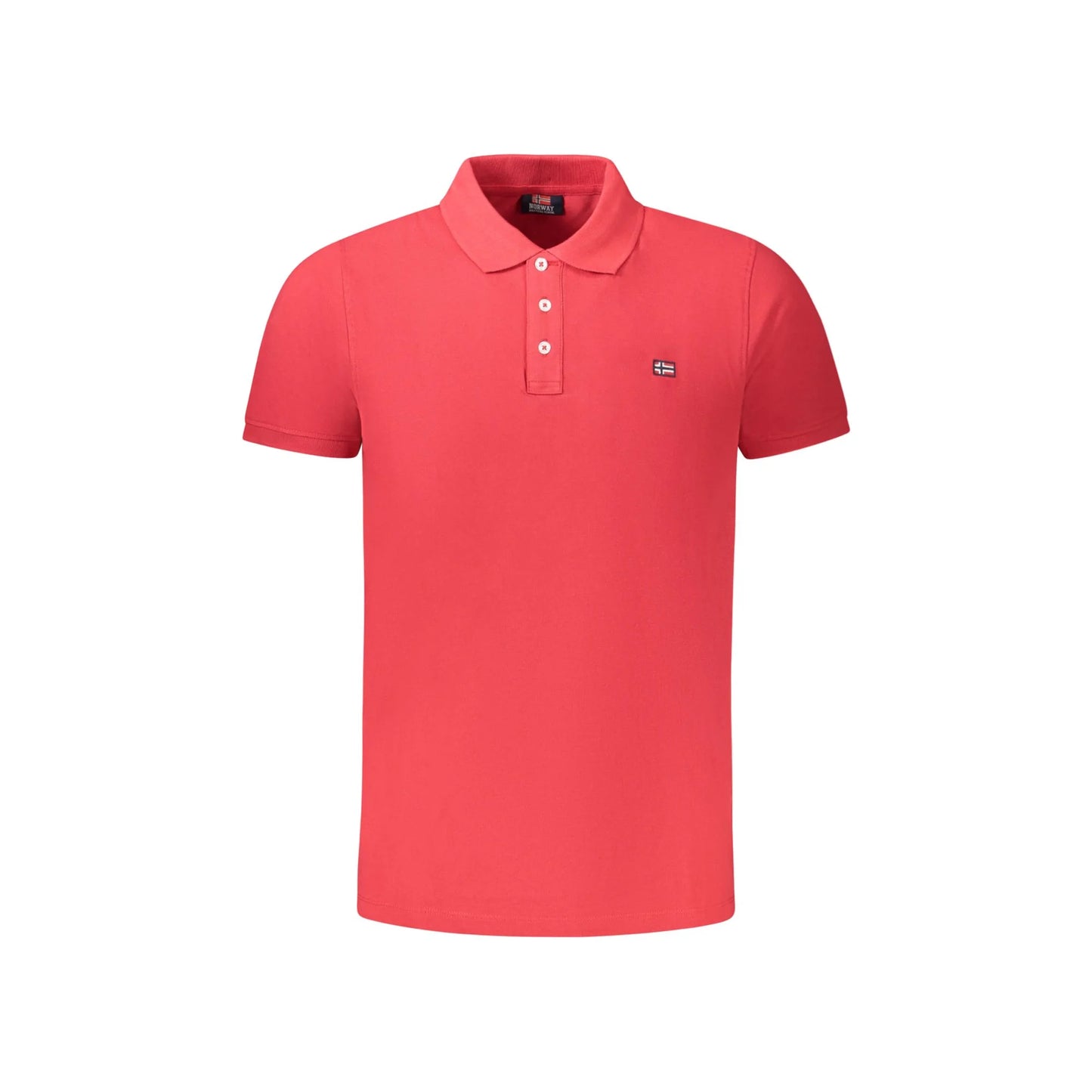 Norway 1963 Polo Maniche Corte Uomo Rossa Logo Rosso - foto prodotto