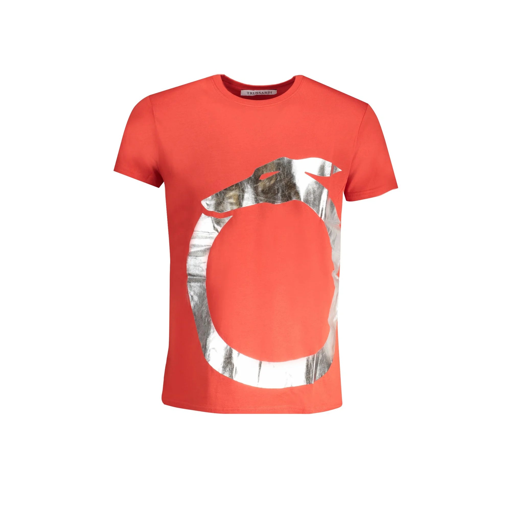 TRUSSARDI T-SHIRT MANICHE CORTE UOMO ROSSO
