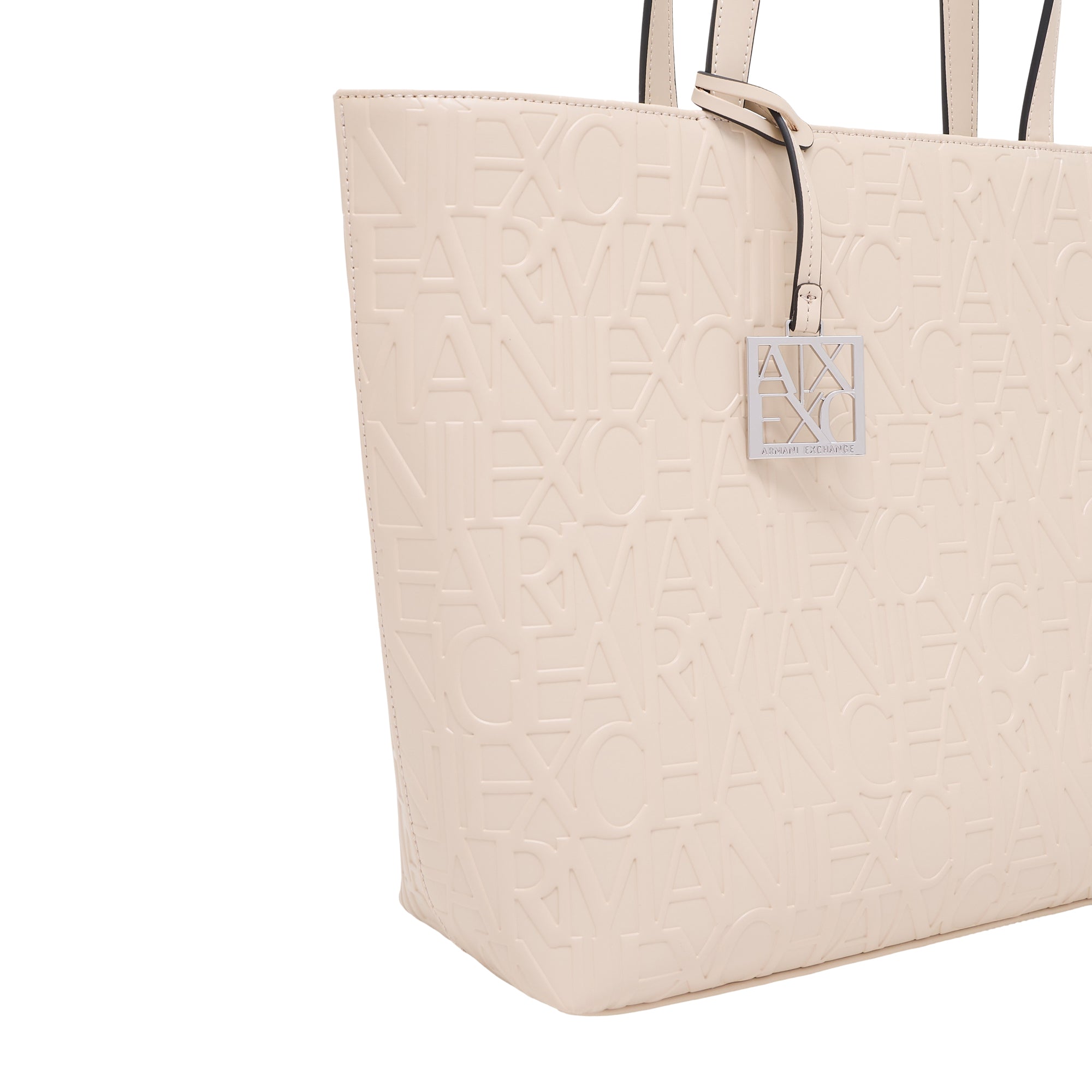 Borsa Shopper Donna Armani Exchange con Logo Allover