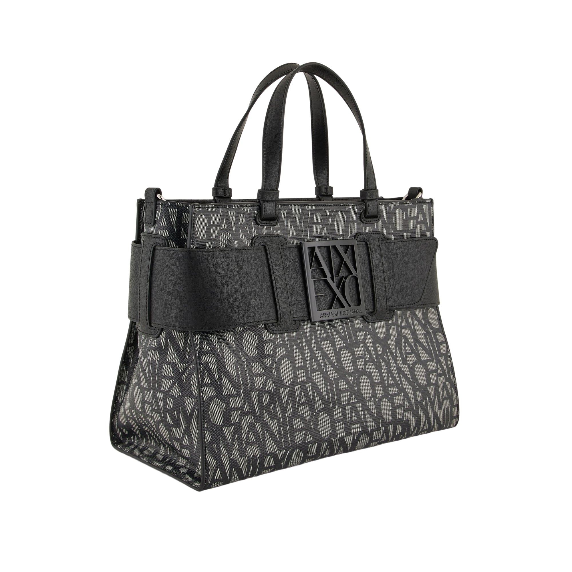Borsa Donna Tote Media Armani Exchange con Dettaglio a Contrasto