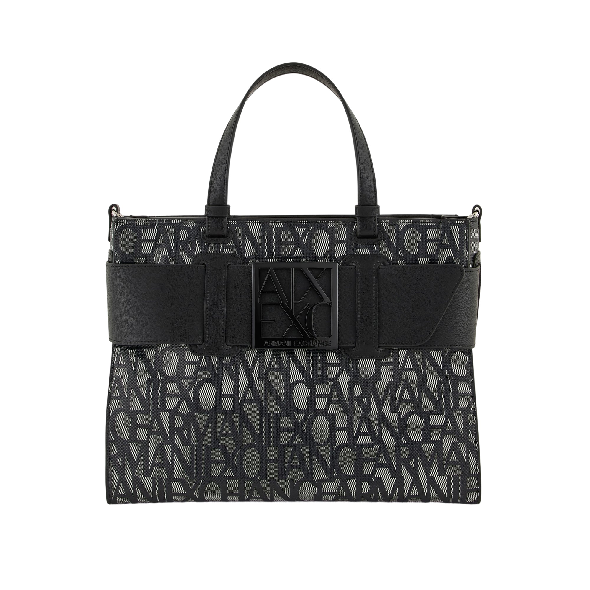 Borsa Donna Tote Media Armani Exchange con Dettaglio a Contrasto