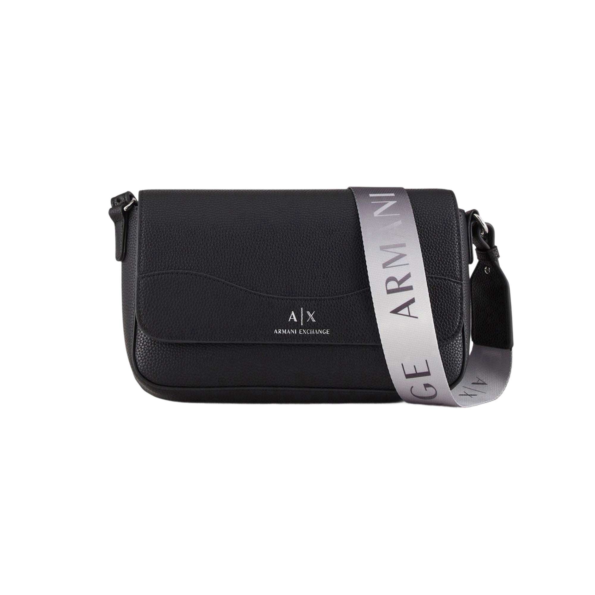 Borsa Donna a Tracolla Armani Exchange Logo Allover Borse Nero - foto prodotto