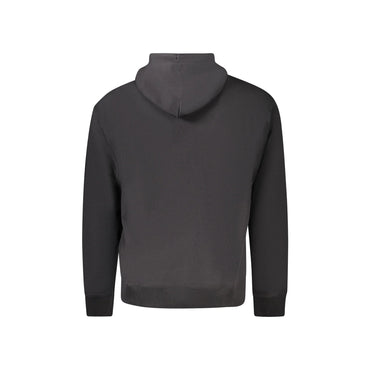Calvin Klein Felpa Uomo Nera con Cappuccio Garzata Logo Felpe nero - vista 2
