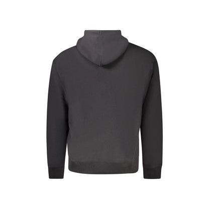 Calvin Klein Felpa Uomo Nera con Cappuccio Garzata Logo Felpe nero - vista 2