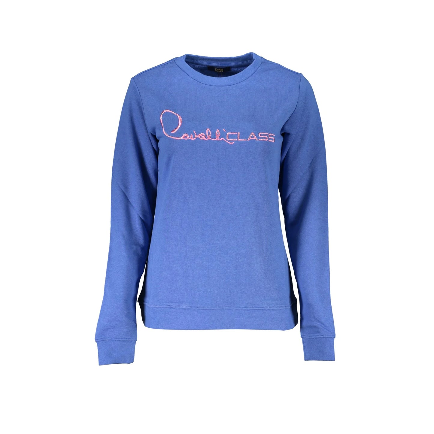 Cavalli Class Felpa Maniche Lunghe Donna Blu Ricamo Felpe - foto prodotto