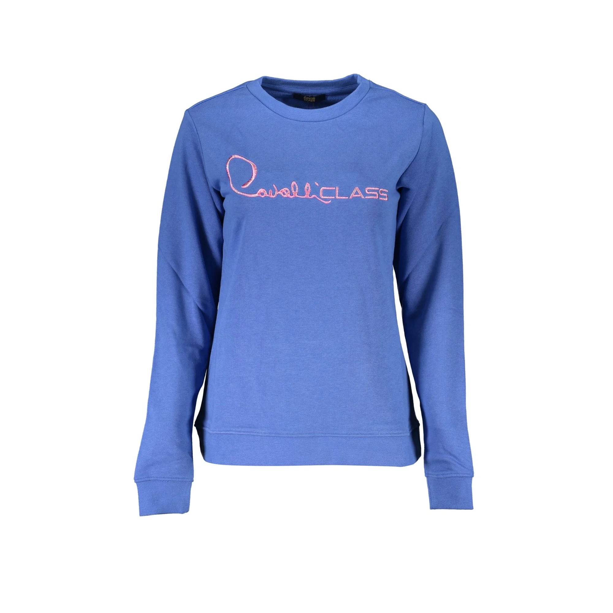 Cavalli Class Felpa Maniche Lunghe Donna Blu Ricamo Felpe - foto prodotto
