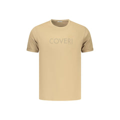 Coveri Moving T-Shirt Short Sleeves Man Brown Print