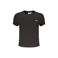 Fila Short Sleeve T-Shirt Women Black Embroidery