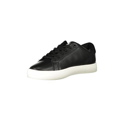 CALVIN KLEIN Scarpe Sneakers Uomo Nere con Dettagli a Contrasto e Logo nero - vista 3