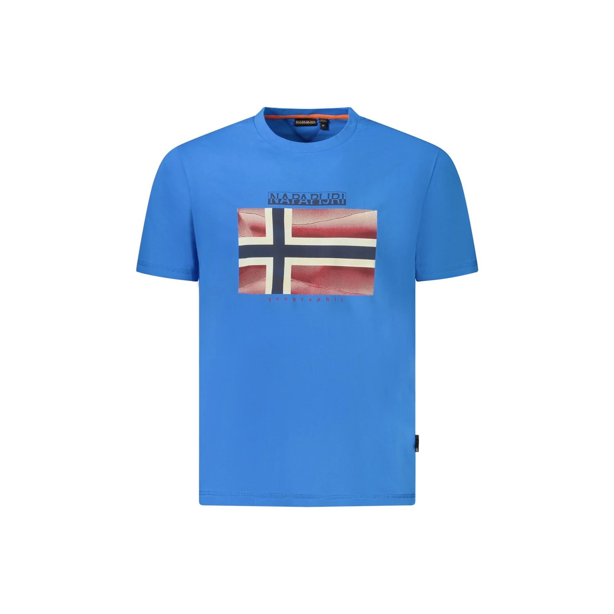Napapijri T-Shirt Maniche Corte Uomo Blu Stampa Logo - foto prodotto