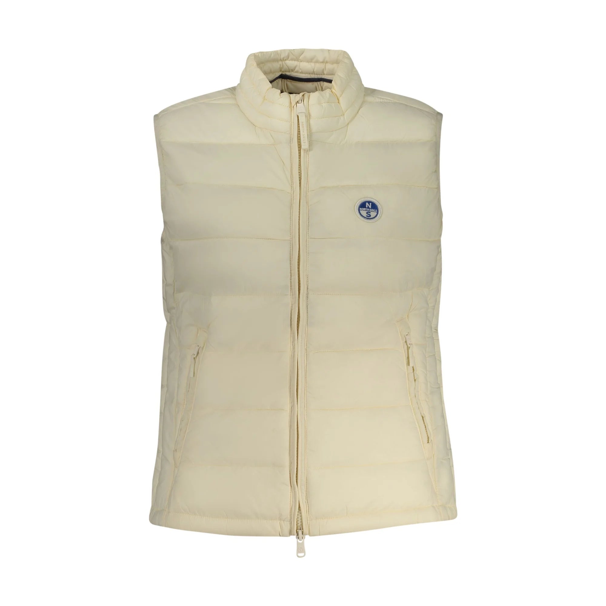 North Sails Smanicato Donna Zip Tasche Water Resistant Ocean Positive Logo Giubbotti e Giacche Bianco - foto prodotto
