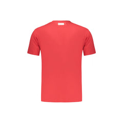 Bikkembergs T-Shirt Manches Courtes Homme Rouge Imprimé Logo