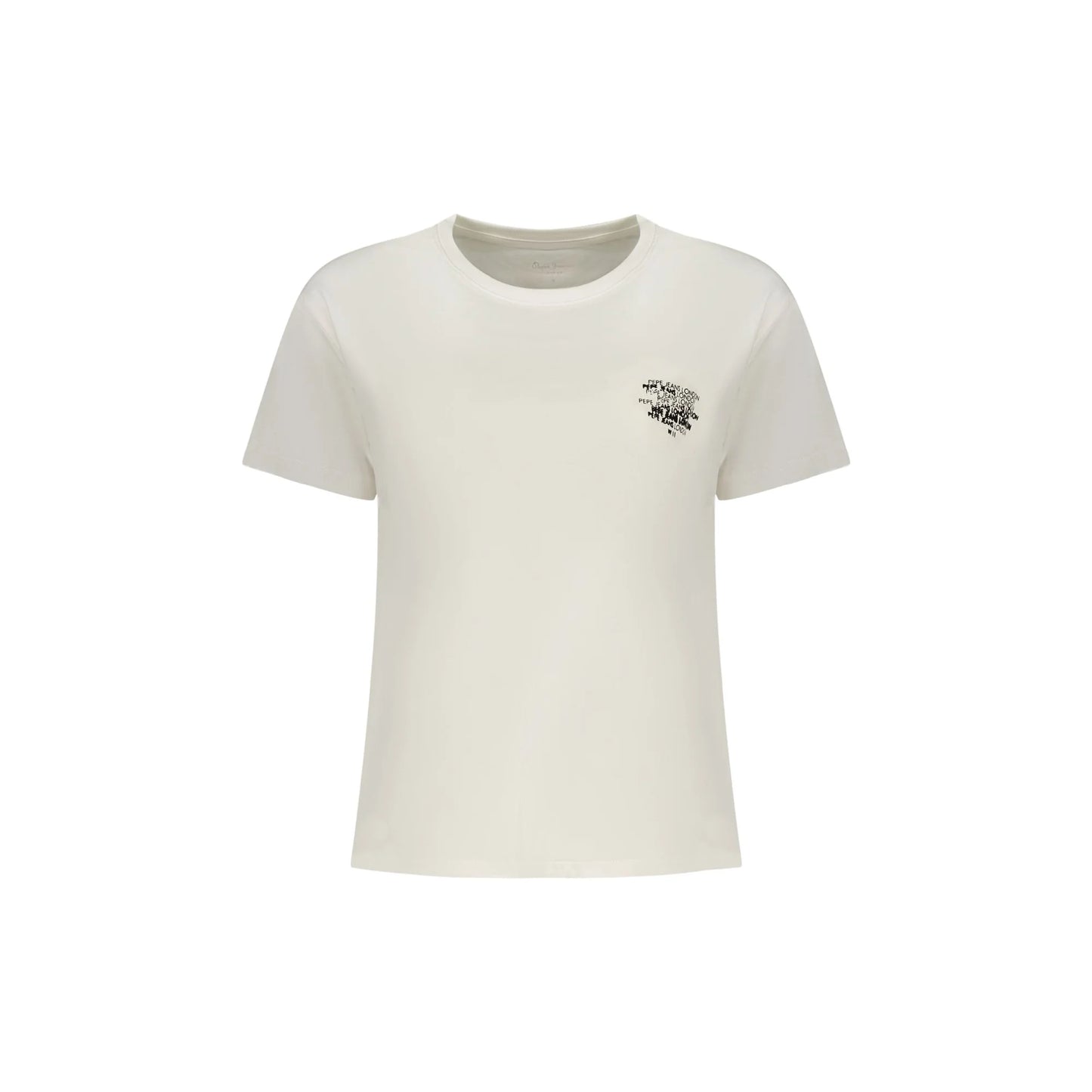Pepe Jeans T-Shirt Maniche Corte Donna Bianca Stampa Logo Bianco - foto prodotto
