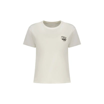 Pepe Jeans T-Shirt Maniche Corte Donna Bianca Stampa Logo Bianco - foto prodotto
