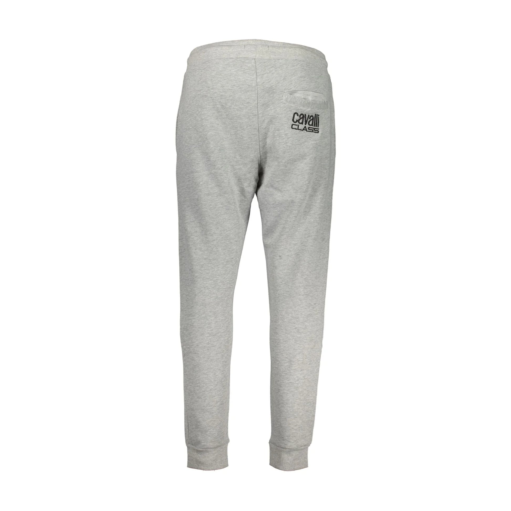 Cavalli Class Pantaloni Uomo Grigio Ricamo - vista 2