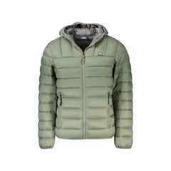 Norway 1963 Giubbotto Uomo Verde Cappuccio Dettagli Grigi Logo