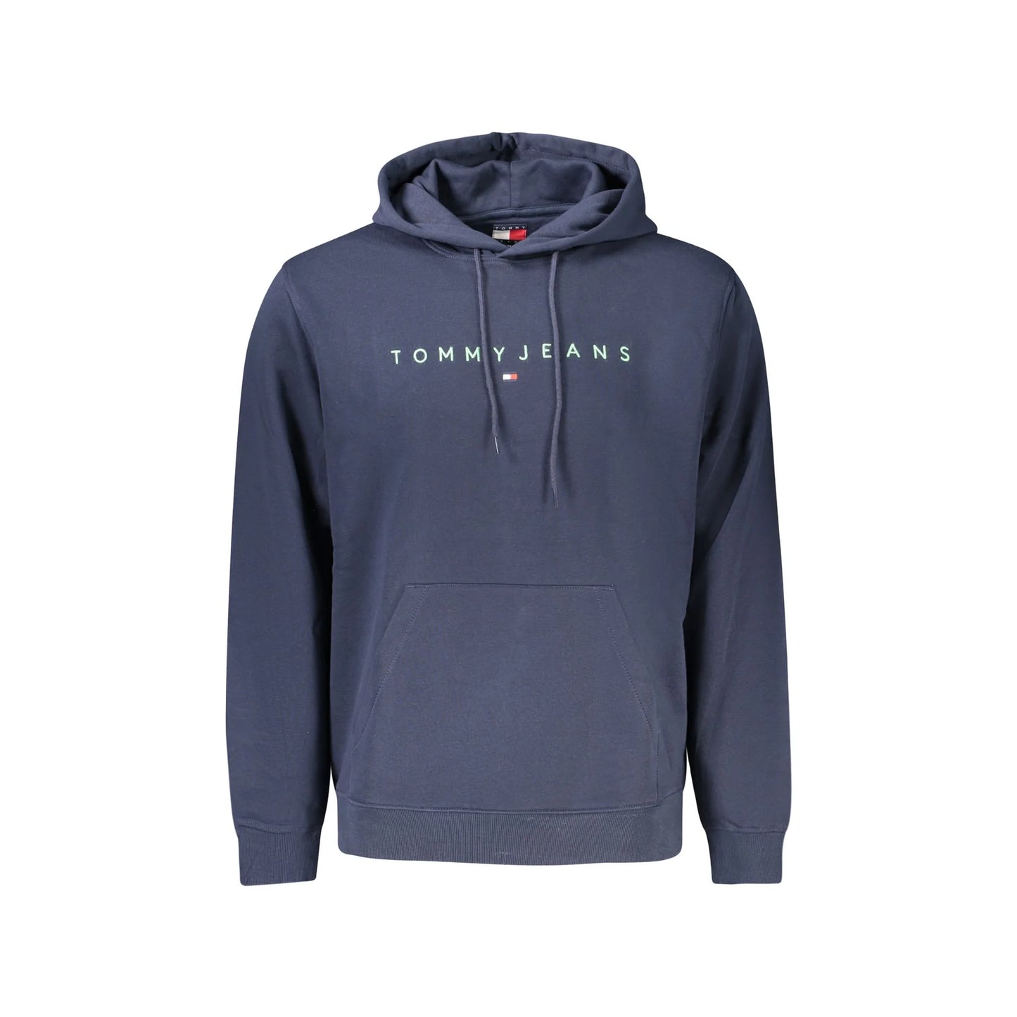Tommy Hilfiger Felpa Uomo Blu Cappuccio Felpata Tascone Logo Felpe - foto prodotto