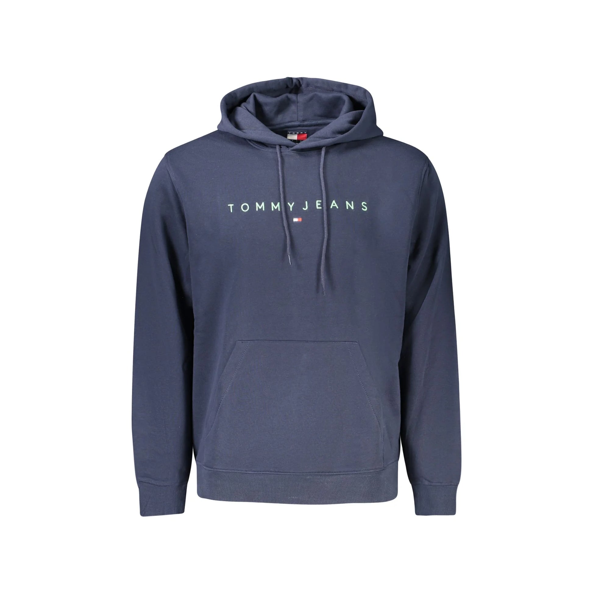 Tommy Hilfiger Felpa Uomo Blu Cappuccio Felpata Tascone Logo Felpe - foto prodotto