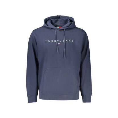 Tommy Hilfiger Felpa Uomo Blu Cappuccio Felpata Tascone Logo Felpe - foto prodotto