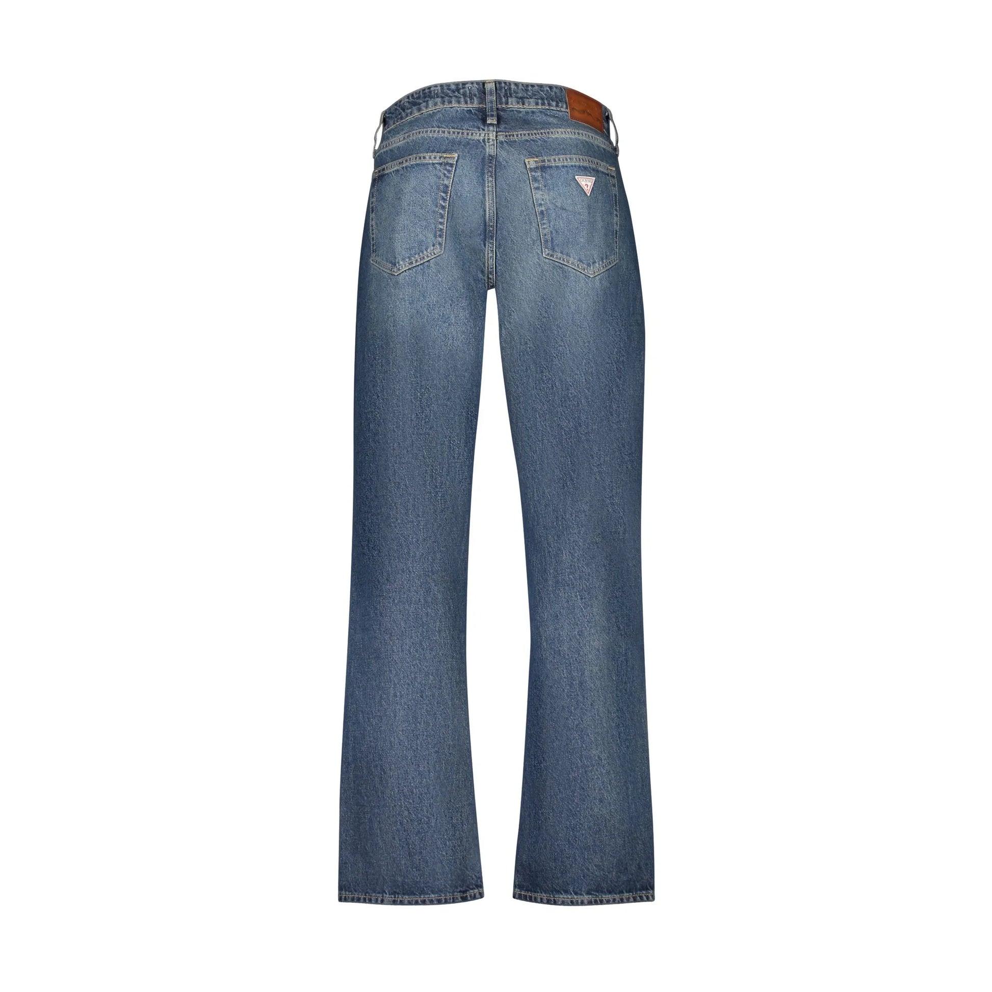 Guess Jeans Jeans Uomo Blu Effetto Slavato Logo - vista 2