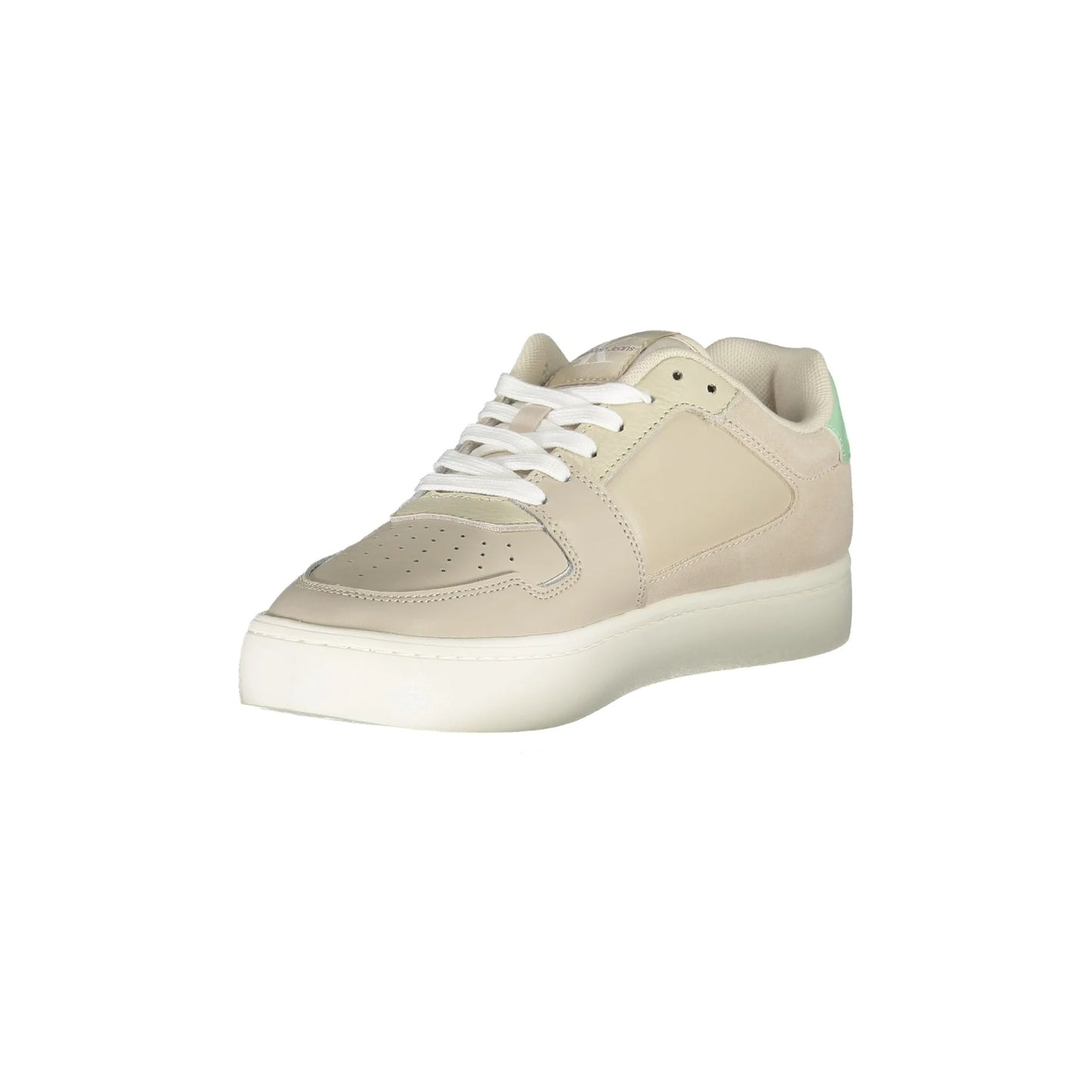 CALVIN KLEIN Scarpe Sneakers Beige da Donna con Dettagli a Contrasto - vista 3