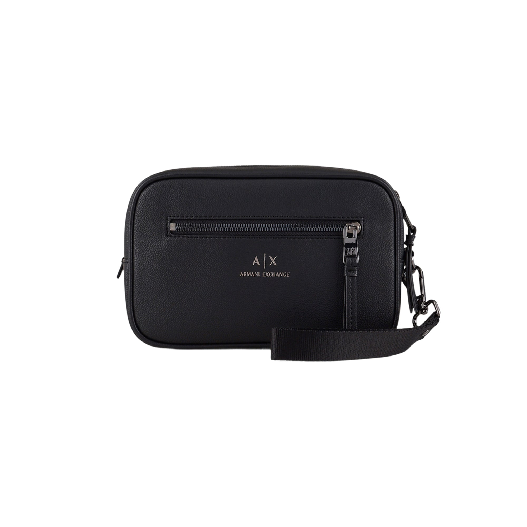 Beauty Case Uomo Armani Exchange con Laccio Laterale Nero