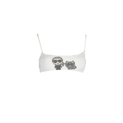 Karl Lagerfeld Beachwear Traje de Baño Mujer Blanco Logo