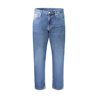 Calvin Klein Jeans Uomo Blu Effetto Slavato Logo - foto prodotto