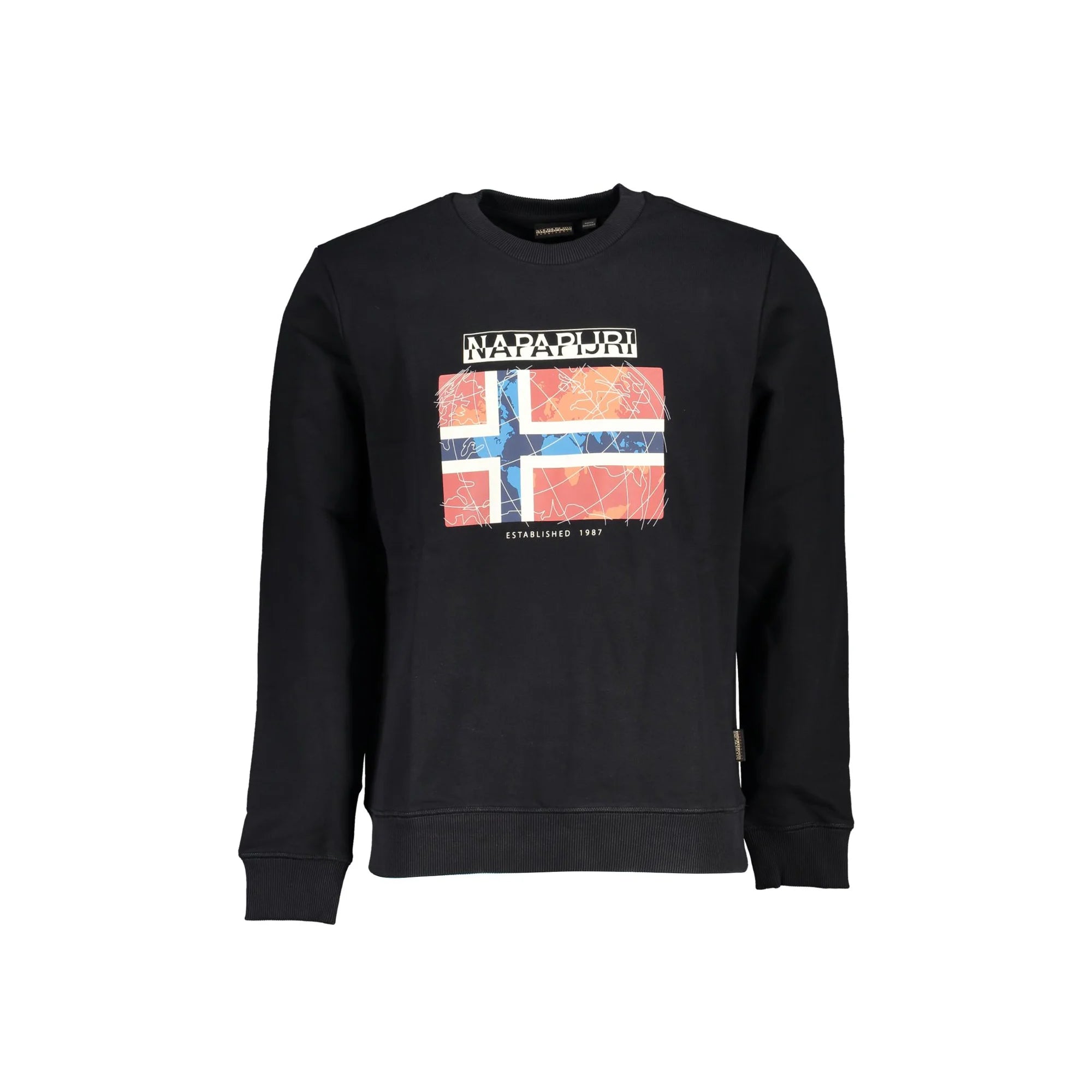 NAPAPIJRI FELPA SENZA ZIP UOMO NERO