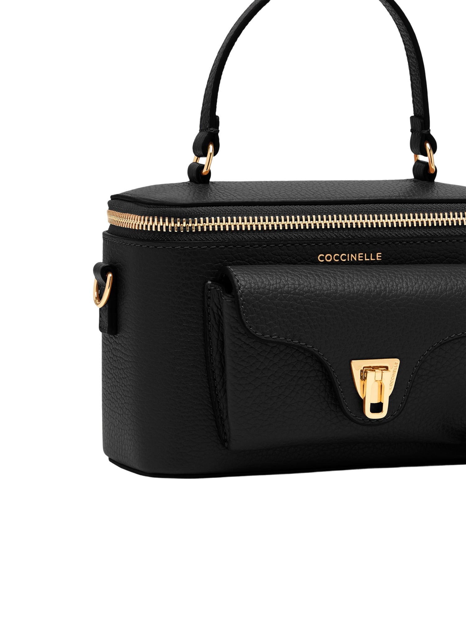 COCCINELLE Borsa Donna a Tracolla Nera, In Vera Pelle, Beat Generation