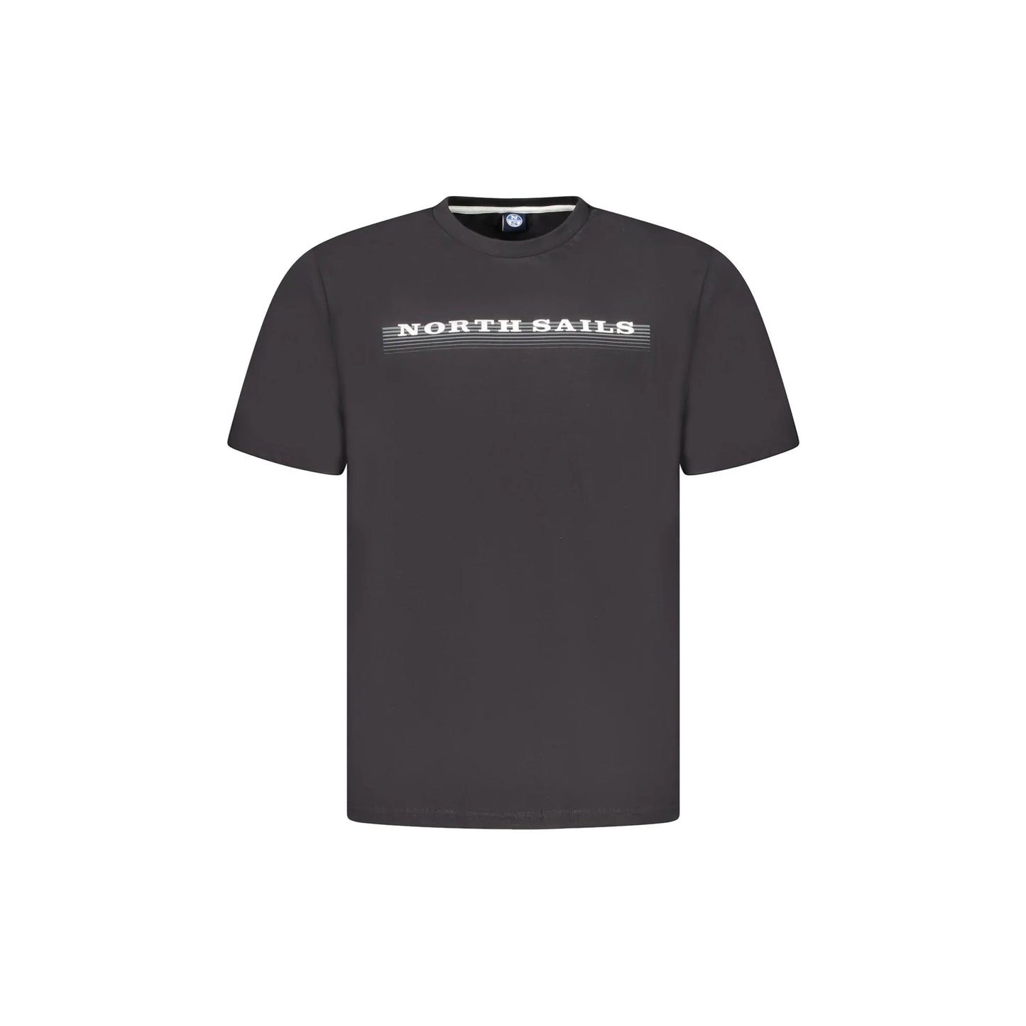 North Sails T-Shirt Maniche Corte Uomo Nera Stampa Logo Nero - foto prodotto