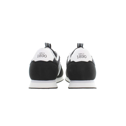 U.S. Polo Sneakers Uomo Nere Lacci Dettagli Contrasto Logo U.S. Polo Best Price nero - vista 2