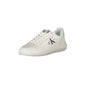 CALVIN KLEIN Scarpe Sneakers Donna Bianche con Dettagli a Contrasto Bianco - foto prodotto