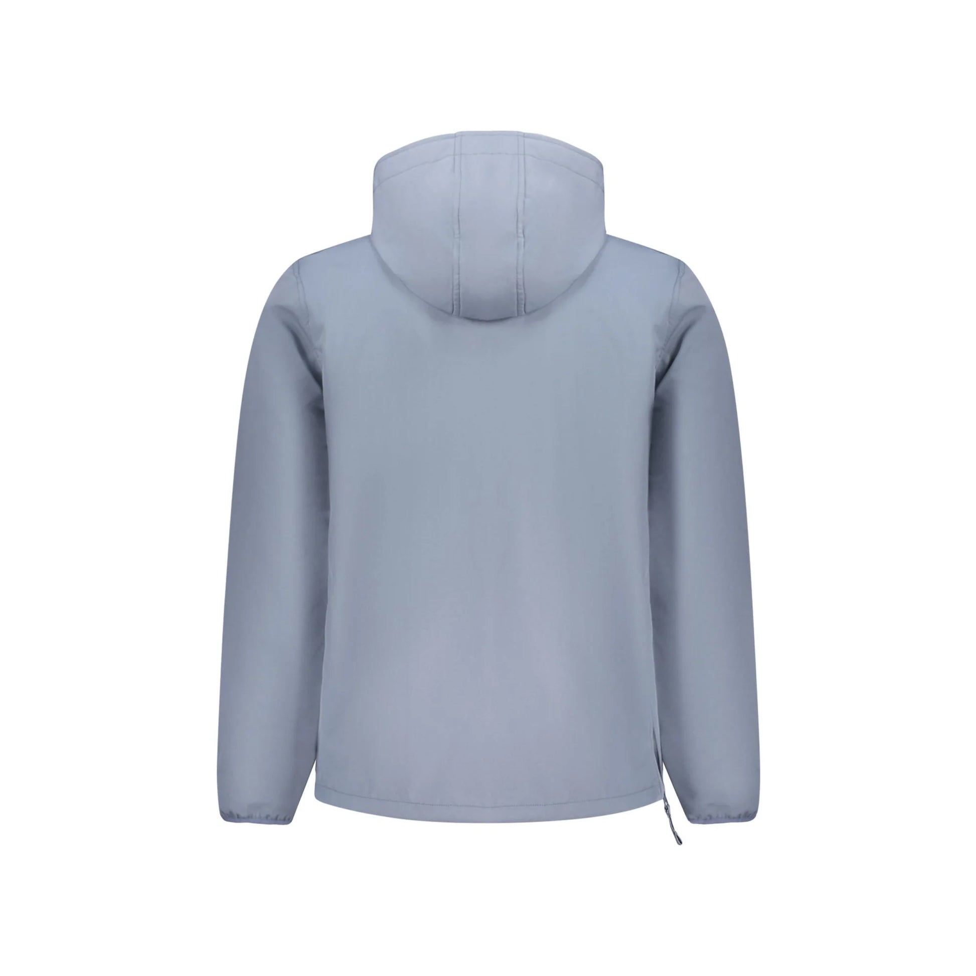 Norway 1963 Giubbotto Uomo Blu Soft Shell Cappuccio Mezza Zip Logo Giubbotti e Giacche - vista 2