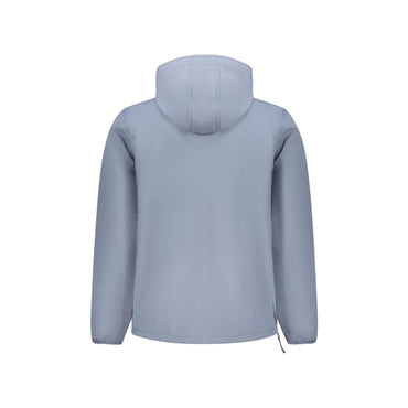 Norway 1963 Giubbotto Uomo Blu Soft Shell Cappuccio Mezza Zip Logo Giubbotti e Giacche - vista 2