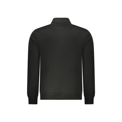 U.S. Grand Felpa Uomo Nera Mezza Zip Felpata Logo Felpe nero - vista 2