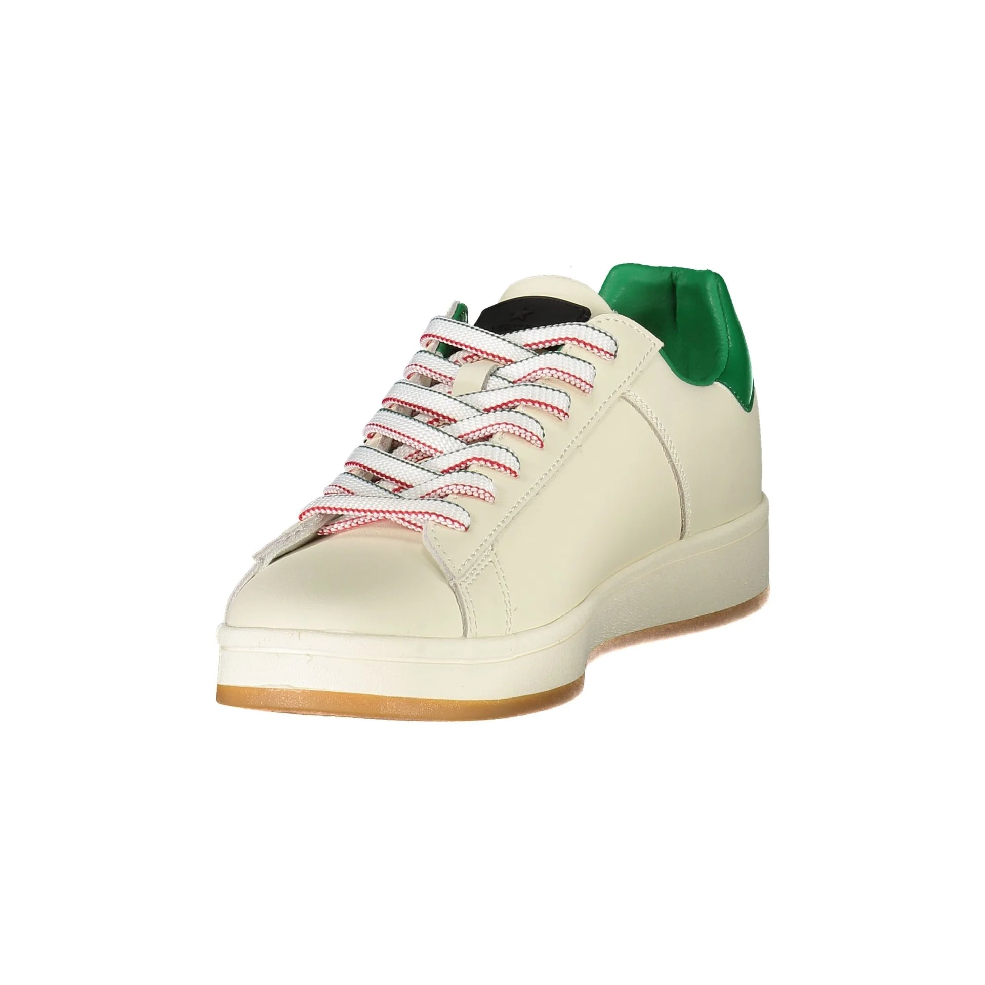 ESERCITO 1659 Scarpe Sportive Uomo Bianche con Dettagli Verdi Sneakers bianco - vista 3