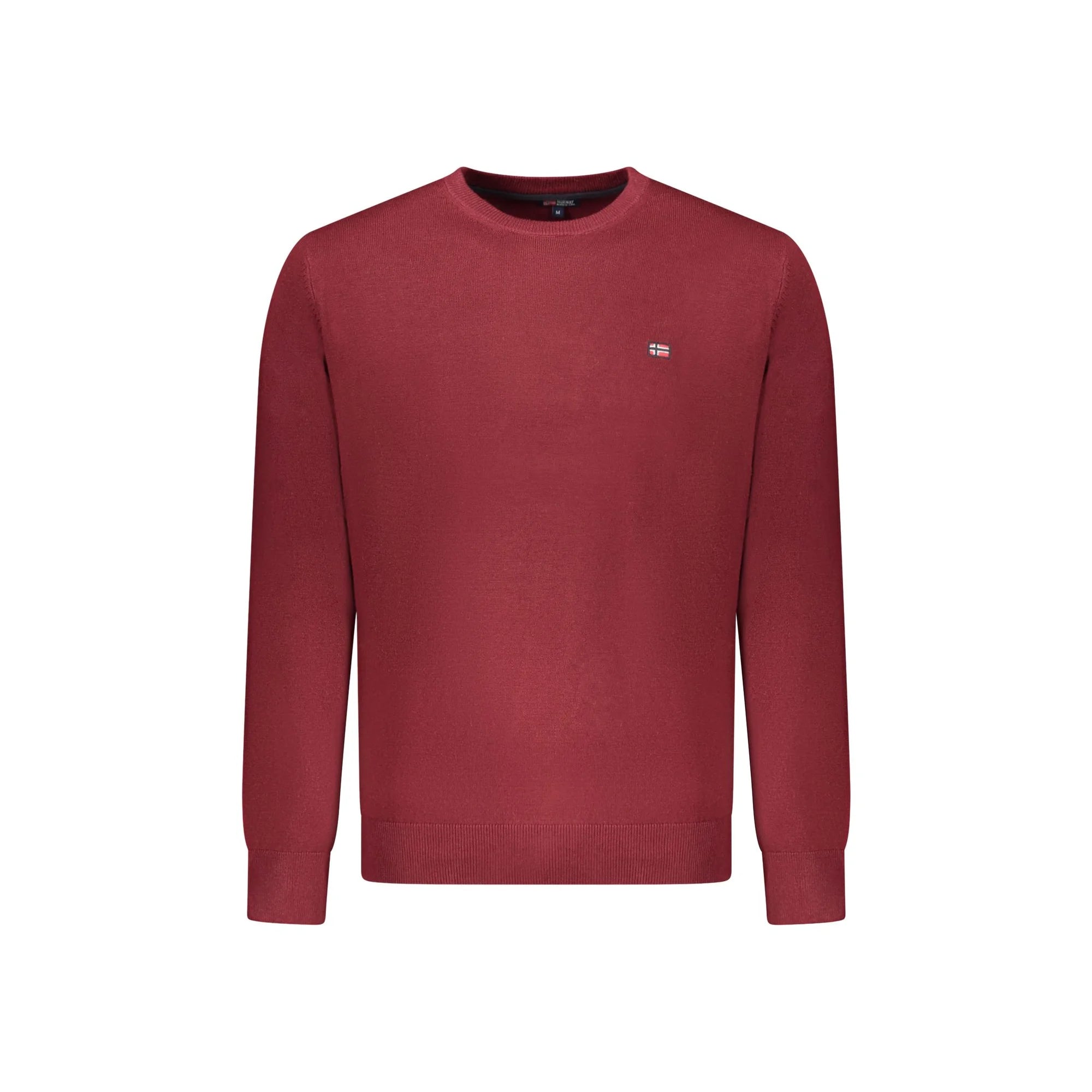 Norway 1963 Maglia Uomo Rossa Ricamo Maglie Rosso - foto prodotto